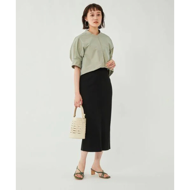 UNITED ARROWS green label relaxing(ユナイテッドアローズグリーンレーベルリラクシング)の green label relaxing  タイト スカート ブラック レディースのスカート(ロングスカート)の商品写真