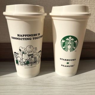 スターバックス(Starbucks)のスターバックス　スヌーピー  リユーザブルカップ★新品　２個セット★スタバ(容器)