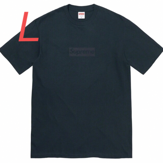 Supreme Tonal Box Logo Tee Navy - Tシャツ/カットソー(半袖/袖なし)