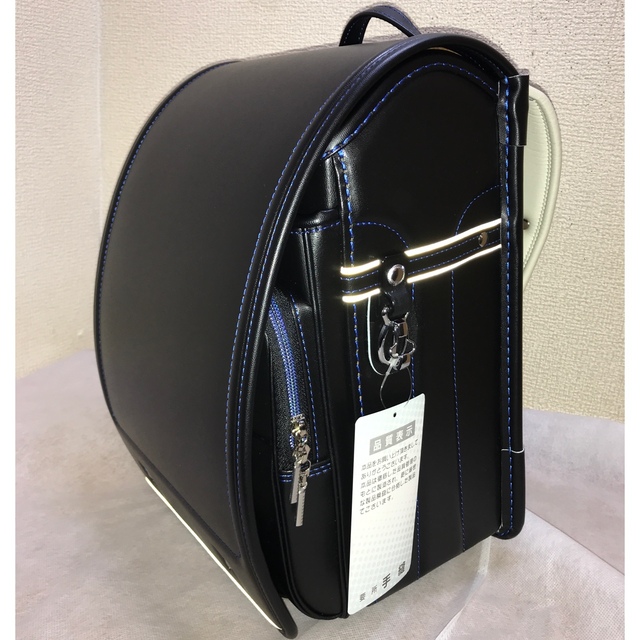 日本製ランドセル55,000円→19800円 ブラックブルーステッチ新品未使用-
