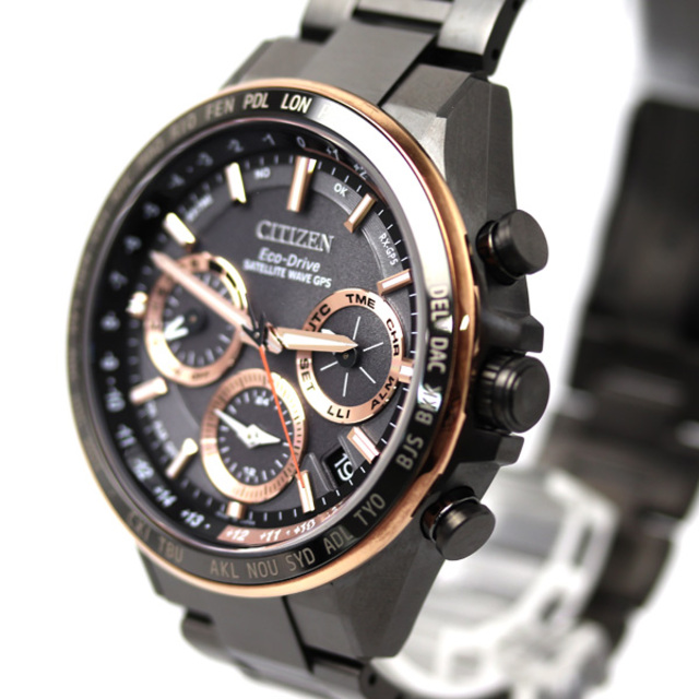 【おまけ付】 CITIZEN - CITIZEN シチズン アテッサ GPS衛星電波エコドライブ 腕時計 ソーラー CC4016-67E/F950-T027318 メンズ【中古】 腕時計(デジタル)