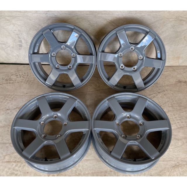 ジムニー  16×5.5J+22☆新品4本セット☆セメントグレー