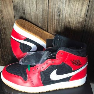 ナイキ(NIKE)の替え紐付き✨NIKE AIR JORDAN 1✨FIRE RED✨26.5cm(スニーカー)