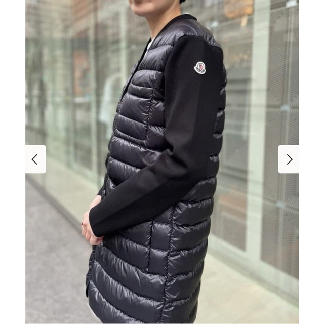 MONCLER / ニット ロング Vネックカーディガン 黒 S