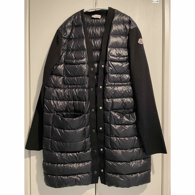 MONCLER / ニット ロング Vネックカーディガン 黒 S