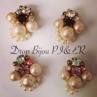 ドロップビジューピアス＆イヤリング(ピアス)