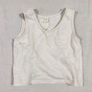 コドモビームス(こども ビームス)のs.n stella   韓国子供服　ボーダータンクトップ　xs (70-75)(タンクトップ/キャミソール)