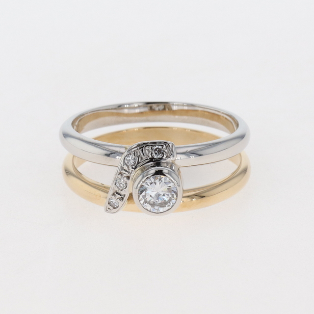 低価格の ダイヤモンド デザインリング 11号 YG 【中古】 リング(指輪