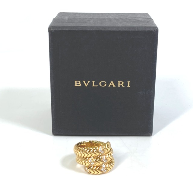 BVLGARI(ブルガリ)のブルガリ BVLGARI トゥボガス スネーク ダイヤモンド リング・指輪 K18 ゴールド 美品 レディースのアクセサリー(リング(指輪))の商品写真