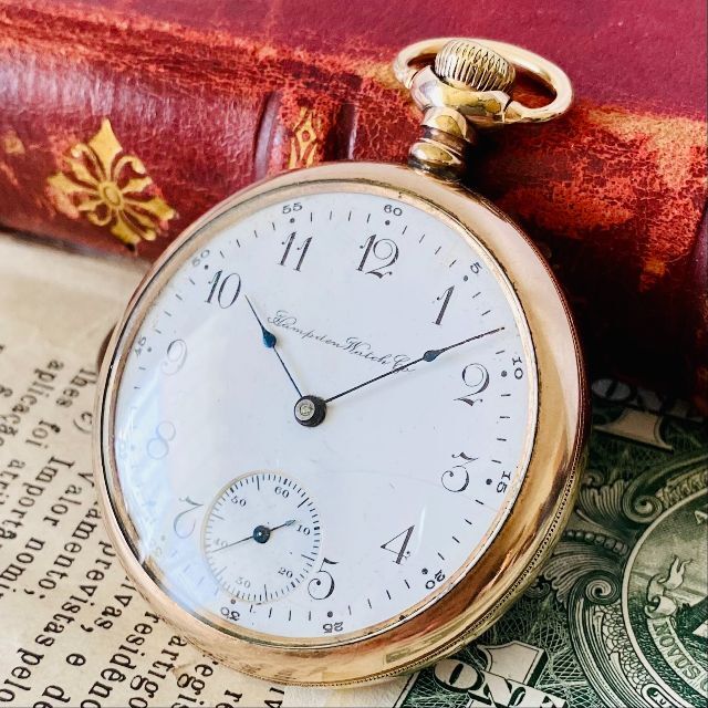 【高級懐中時計ハンプデン】Hnampden 1904年 15J アンティーク腕時計(アナログ)