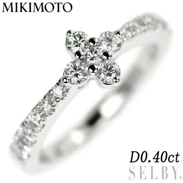 MIKIMOTO - ミキモト K18WG ダイヤモンド リング 0.40ct