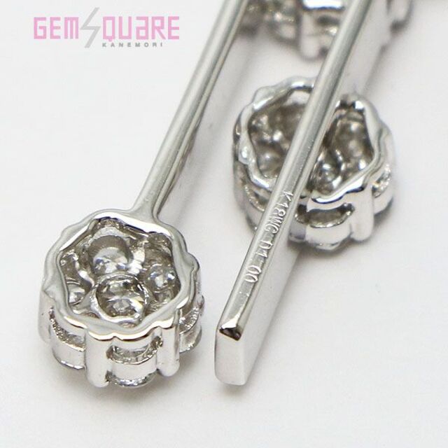 K18WG ダイヤネックレス フラワーモチーフ D1.00 11.2g 仕上げ済 K18WG ダイヤネックレス フラワーモチーフ D1.00 11.2g 仕上げ済