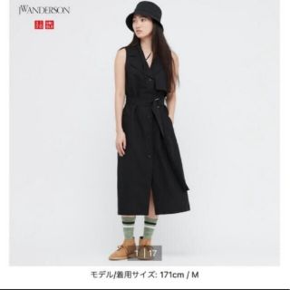 ユニクロ(UNIQLO)の★美品★ UNIQLO JW ANDERSONコラボワンピース(ロングワンピース/マキシワンピース)