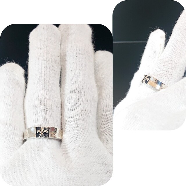 2894 SILVER925 ユリリング15号 シルバー925 リリー 百合の紋 メンズのアクセサリー(リング(指輪))の商品写真