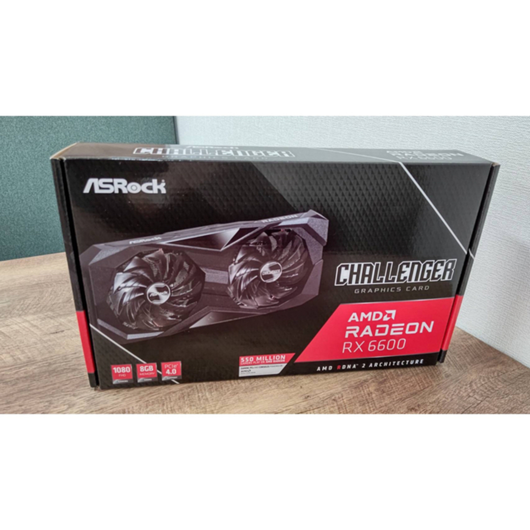 ASRock RADEON RX 6600  8GB スマホ/家電/カメラのPC/タブレット(PC周辺機器)の商品写真