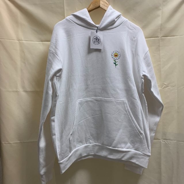 新品 J BALVIN カイカイキキ パーカー 村上隆 ホワイト L GR8