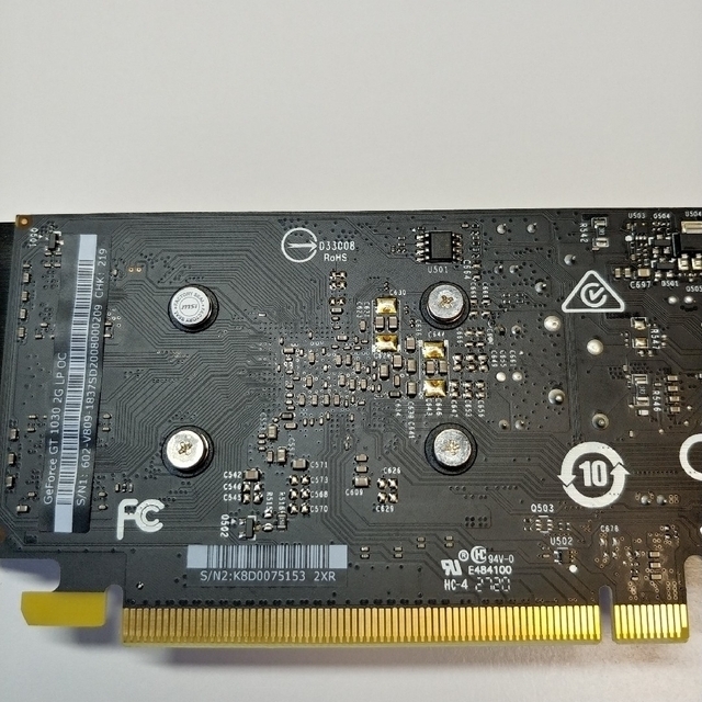 MSI GeForce GT 1030 2G LP OC GDDR5  グラボPCパーツ