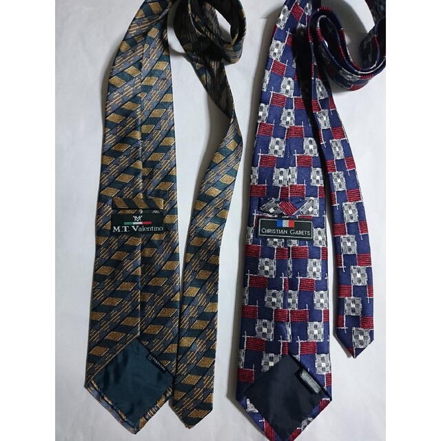 シルク　ネクタイ　２本 メンズのファッション小物(ネクタイ)の商品写真