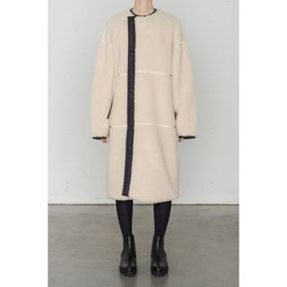 ハイク(HYKE)の＜HYKE＞FAUX SHEARLING COAT ボアコート 1 ホワイト(ロングコート)