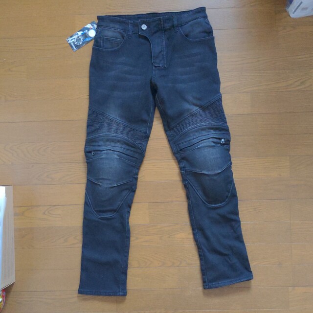 バイク ジーンズ デニム ライダースパンツ 裏起毛 プロテクター付き メンズのパンツ(デニム/ジーンズ)の商品写真