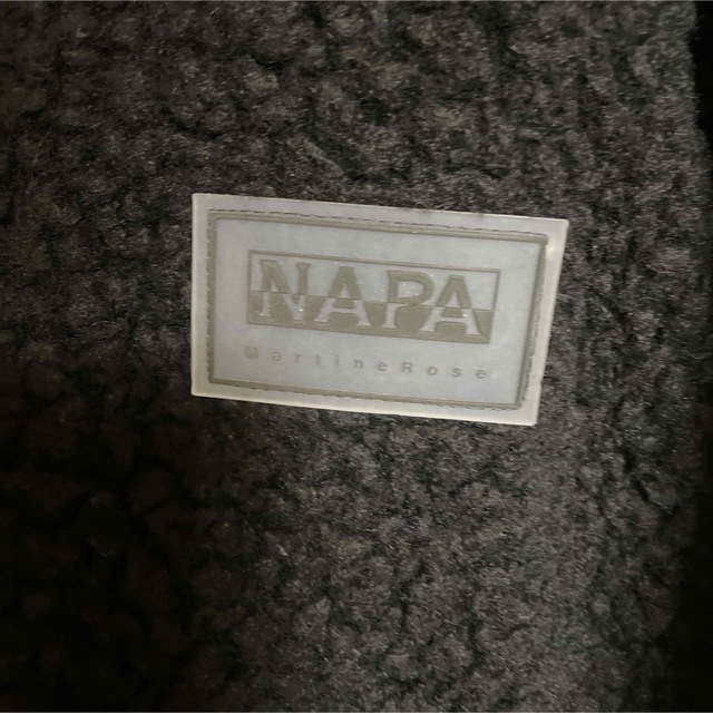 NAPAPIJRI(ナパピリ)のnapa martine rose ボアジャケット 黒 M フリース メンズのジャケット/アウター(ブルゾン)の商品写真