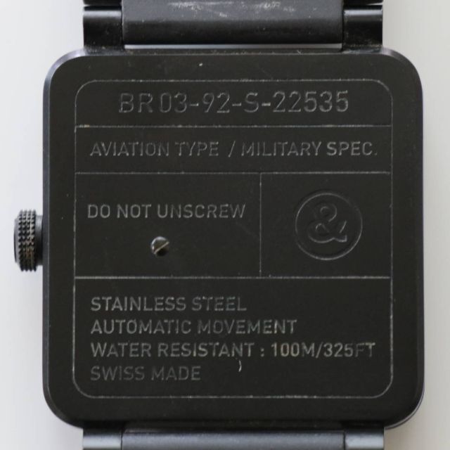 Bell & Ross(ベルアンドロス)のBell＆Ross ベル＆ロス BR03-92 Automatic 自動巻 メンズの時計(レザーベルト)の商品写真