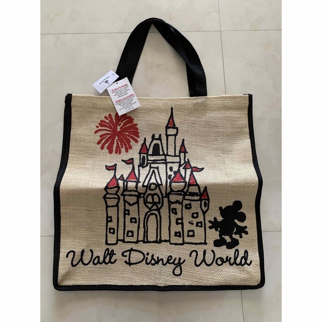 Disney(ディズニー)の新品 アメリカWalt Disney World限定エコバッグ　ディズニー　希少 エンタメ/ホビーのおもちゃ/ぬいぐるみ(キャラクターグッズ)の商品写真