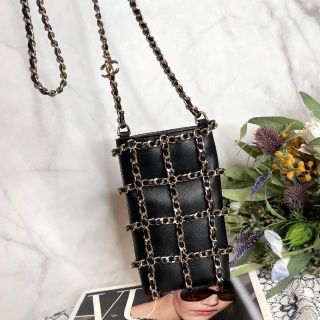 シャネル(CHANEL)の【ふーちゃん様専用】CHANEL フォンケース 携帯ケース ショルダーバッグ(ショルダーバッグ)