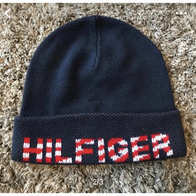 TOMMY HILFIGER(トミーヒルフィガー)の【美品】ニット帽 TOMMY HILFIGER os キッズ/ベビー/マタニティのこども用ファッション小物(帽子)の商品写真