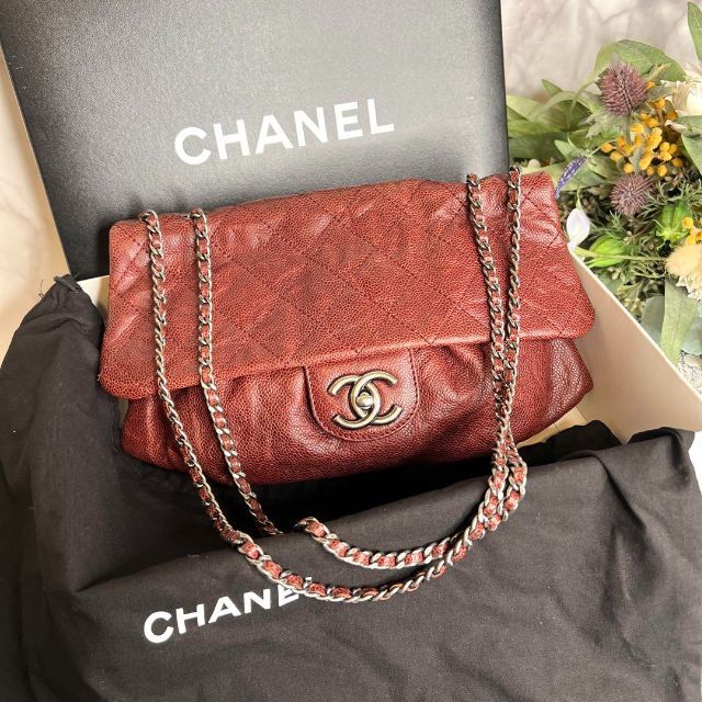 CHANEL - CHANEL シャネル【美品】キャビアスキン マトラッセ チェーン ...