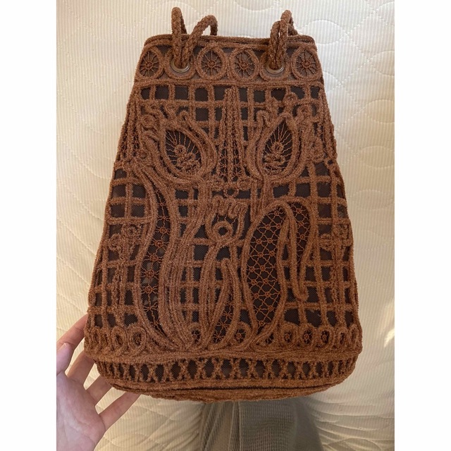 大きな割引 mame - Cord Embroidery Bucket Bag ショルダーバッグ