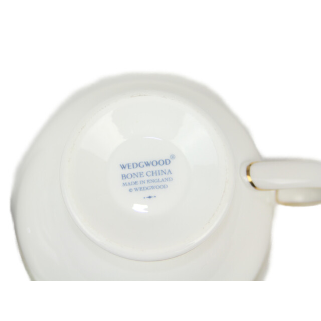 WEDGWOOD(ウェッジウッド)のWEDGWOOD ランボーン カップ & ソーサー ホワイト グリーン イエロー ファインボーンチャイナ メンズ レディース お祝い プレゼント 贈り物　記念 コップ【中古】 松前R56号店 インテリア/住まい/日用品のキッチン/食器(その他)の商品写真