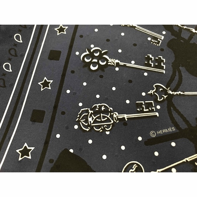 エルメス カレ バンダナ55 2023SS レクレ ネイビー 最新作 新品 | www