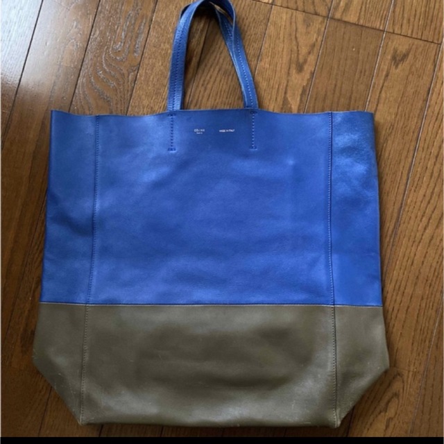 最終お値下げ　CELINE  ホリゾンタルカバ　バイカラー　セリーヌカバ