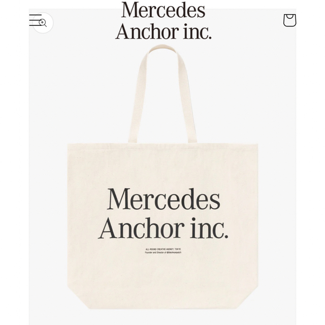 Mercedes Anchor Inc. トート GOLDロゴ 新品未開封-