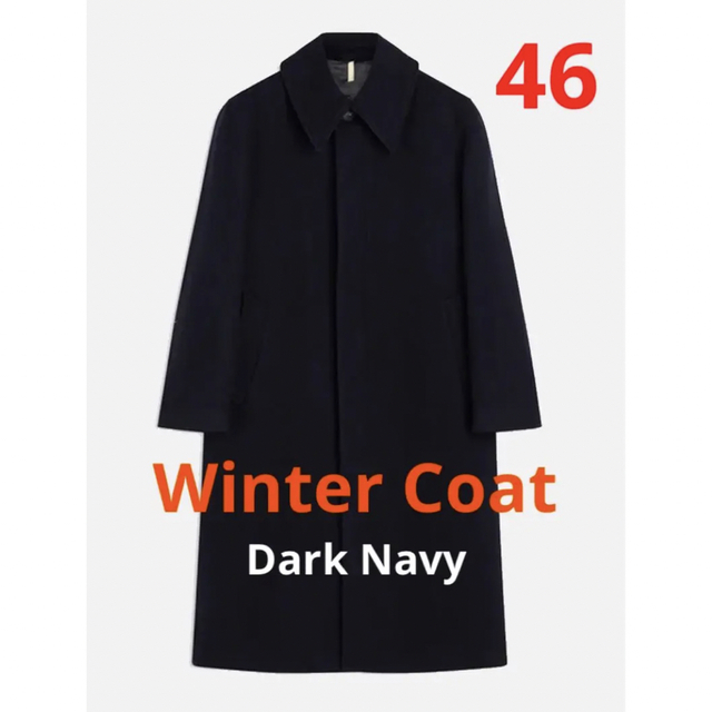 COMOLI - SUNFLOWER WINTER COAT DARK NAVY 46