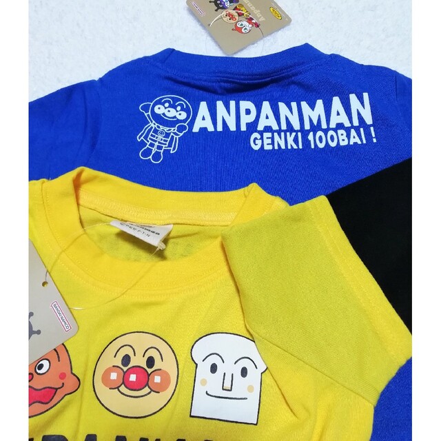 アンパンマン(アンパンマン)の新品　90cm　アンパンマン　2022春男の子長袖Tシャツ2枚セット　B×Y キッズ/ベビー/マタニティのキッズ服男の子用(90cm~)(Tシャツ/カットソー)の商品写真