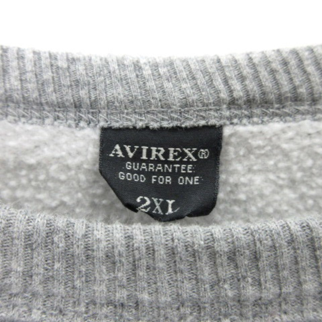 AVIREX(アヴィレックス)のアヴィレックス AVIREX スウェット トレーナー 長袖 プリント グレー メンズのトップス(スウェット)の商品写真