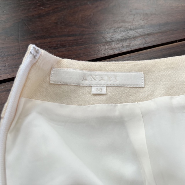 ANAYI(アナイ)のANAYIアナイ　白　スカート レディースのスカート(ひざ丈スカート)の商品写真