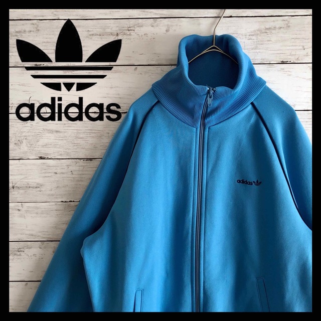 ジョグトップ美品Mサイズ 西ドイツ adidas  ジャージ トラックジャケット 70s