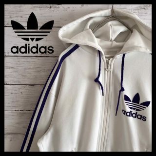 アディダス(adidas)の美品Mサイズ　復刻アディダス adidas パーカー ジップアップ(パーカー)