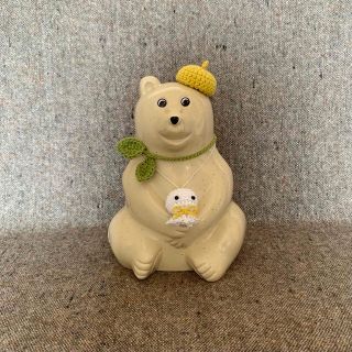 しろくま貯金箱　てるてる坊主　3点セット(インテリア雑貨)