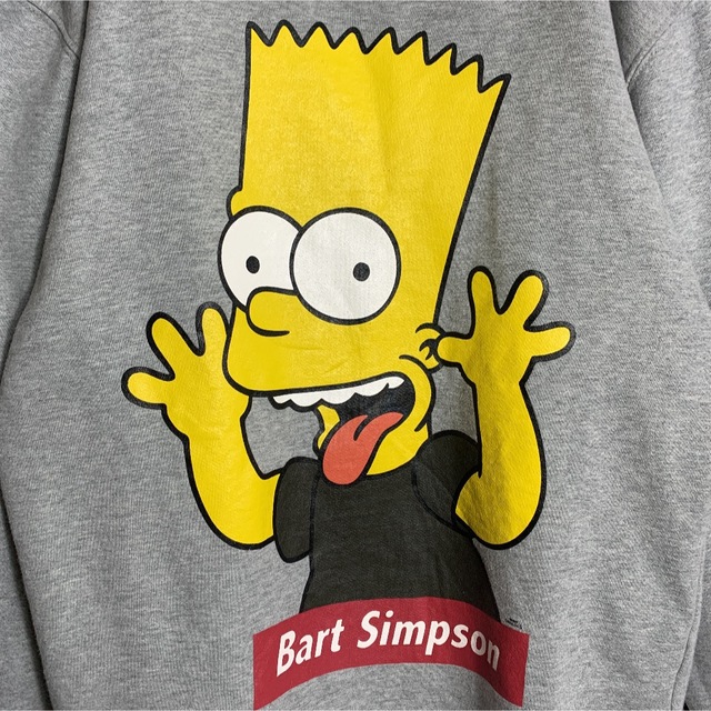 SIMPSON(シンプソン)の【定番】古着 90s メンズ スウェット トレーナー グレー デカプリント 希少 メンズのトップス(スウェット)の商品写真