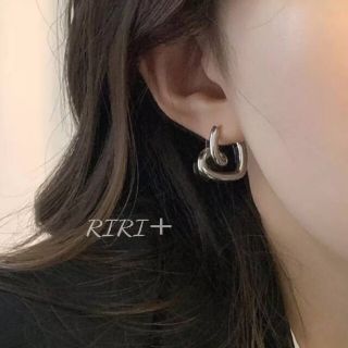 トゥデイフル(TODAYFUL)のNo. 568 ハート シンプルフープピアス  シルバー925(ピアス)