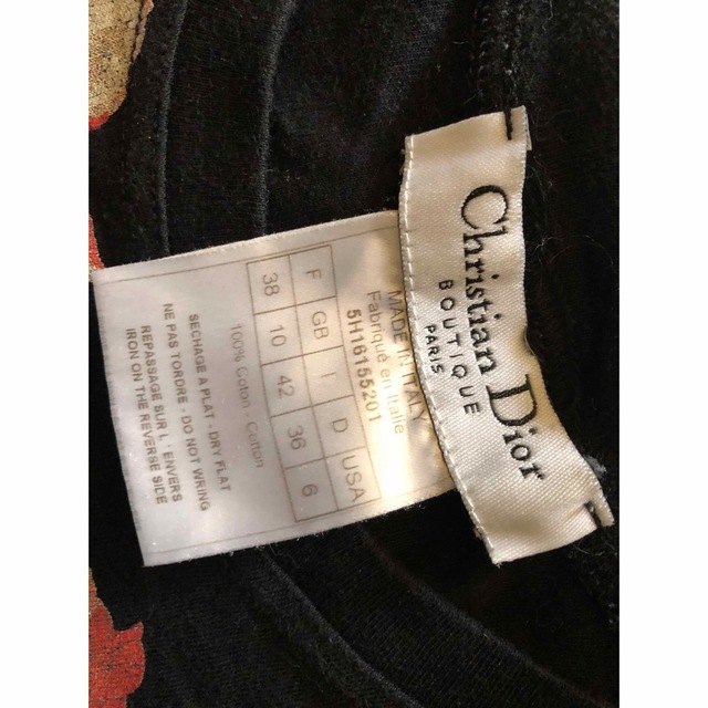 Christian Dior(クリスチャンディオール)のChristian DIOR ブラックレディースTシャツ レディースのトップス(Tシャツ(半袖/袖なし))の商品写真