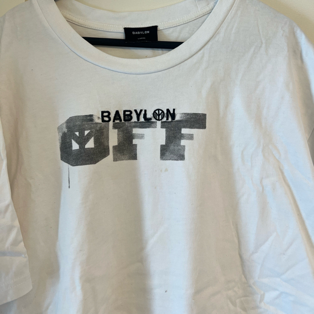 オフホワイト　BabylonLA コラボTシャツ