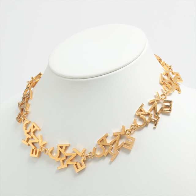 CHANEL - シャネル ロゴ GP  ゴールド レディース ネックレス