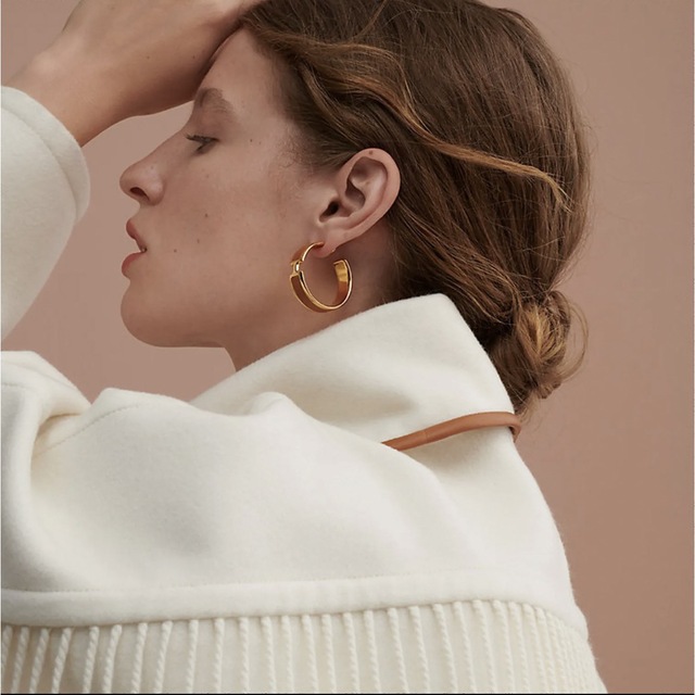 国内発送 Hermes - ☆【新品】エルメス/オランプピアス ゴールド
