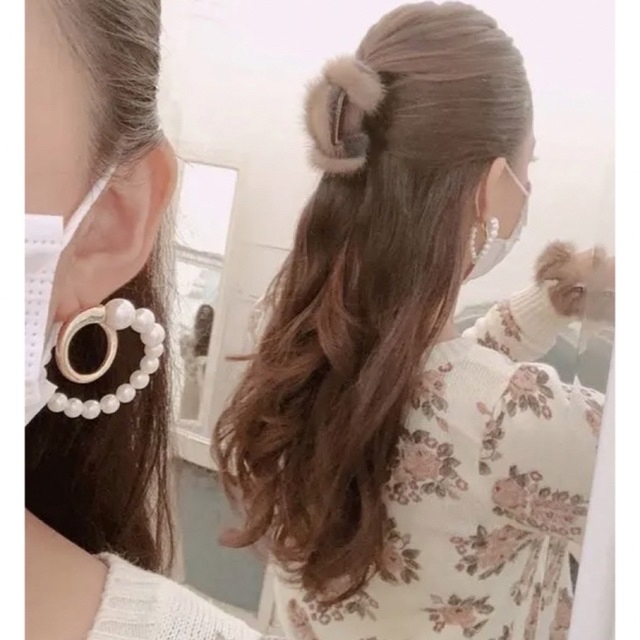 acca ミンクヘアクリップ