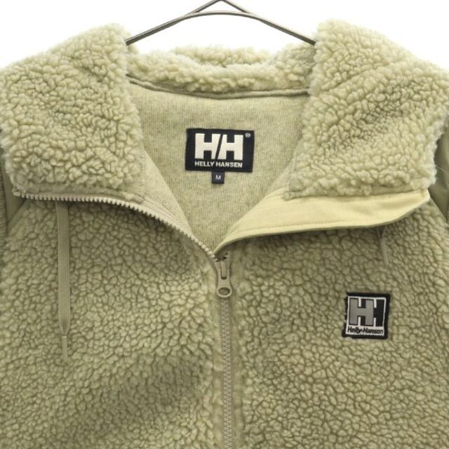 HELLY HANSEN(ヘリーハンセン)のヘリーハンセン ワンポイントロゴ ボアフリース 切替 ジップベスト M グリーン系 HELLY HANSEN フード付 メンズ 【中古】  【230221】 メンズのトップス(ベスト)の商品写真